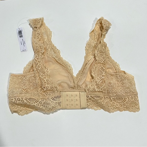NWT Soma Crochet Lace Bralette in Pale Sand Size Large - Picture 3 of 4